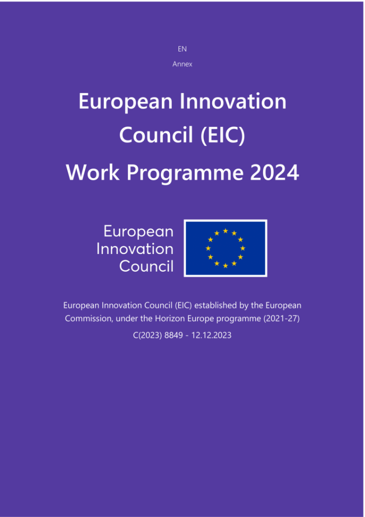 Europos Komisija patvirtino Europos inovacijų tarybos 2024 m. darbo programą