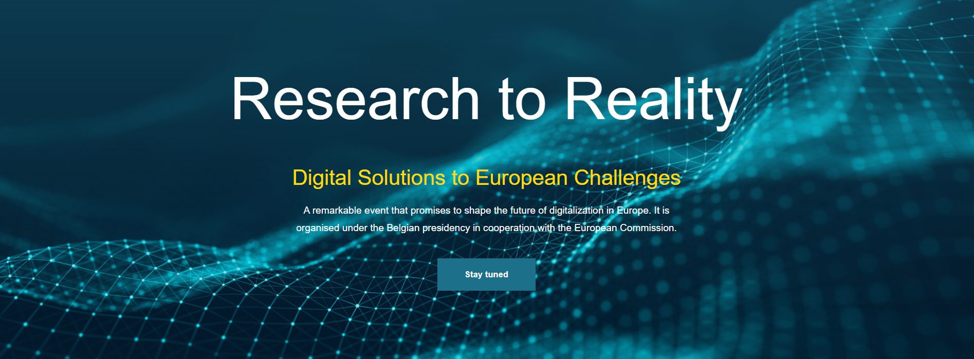 Briuselyje vyks dvejų dienų renginių sesija „Research to Reality: Digital Solutions to European Challenges“