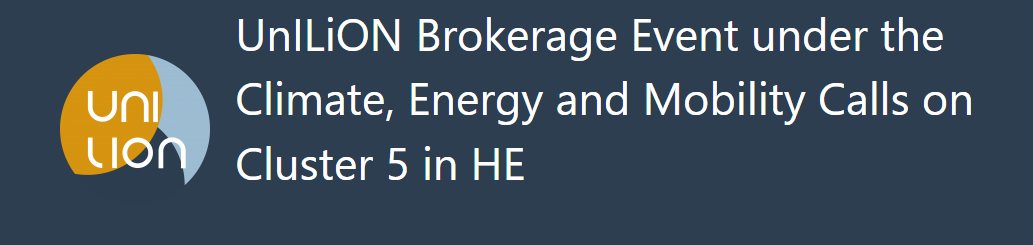 UnILiON partnerių paieškos renginys „Europos horizonto“ 5 veiksmų grupės „Klimatas, energetika, judumas“ kvietimams