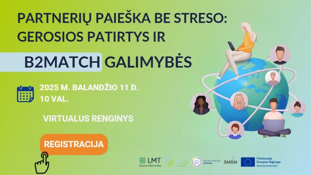 Renginys „Partnerių paieška be streso: gerosios patirtys ir b2match galimybės“