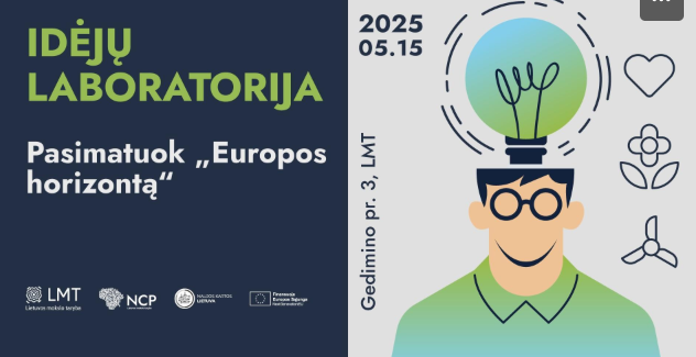 Idėjų laboratorija projektams klimato, energetikos ir transporto temomis –„PASIMATUOK „EUROPOS HORIZONTĄ“