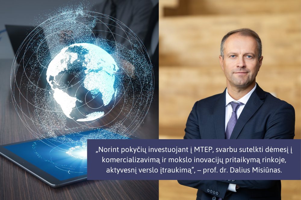 Investicijos į mokslinius tyrimus ir inovacijas – valstybės ir verslo vaidmuo keičiasi?