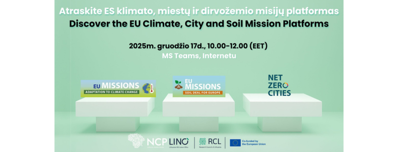 ES misijų platformų pristatymo renginys