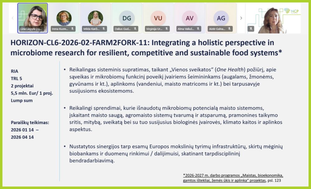 Lietuvos pareiškėjai ruošiasi 2026 m. „Europos horizonto“ paraiškų teikimui