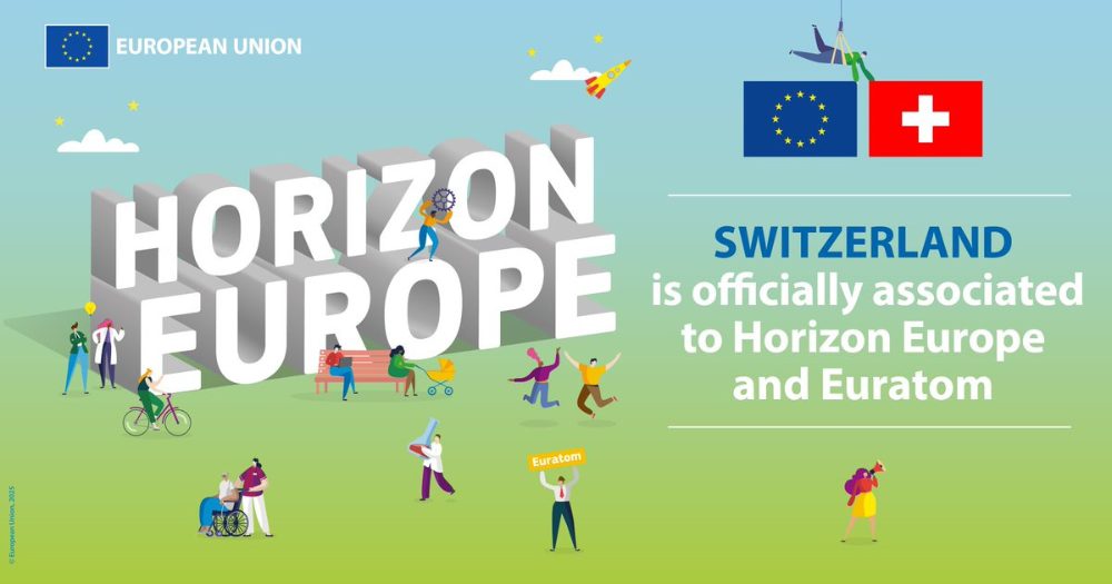Šveicarija prisijungė prie „Europos horizonto“,„Digital Europe“ ir EURATOM programų