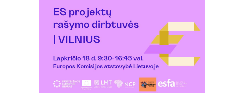 ES finansavimo programų paraiškų rengimo dirbtuvės