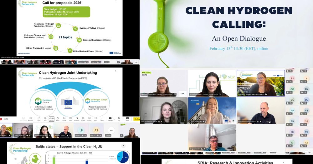 Pristatytos „Švariojo vandenilio“ finansavimo galimybės Baltijos šalims