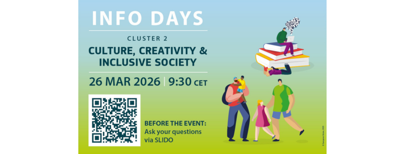 „Europos horizonto“ 2 veiksmų grupės „Kultūra, kūrybiškumas ir įtrauki visuomenė“ informacinė diena