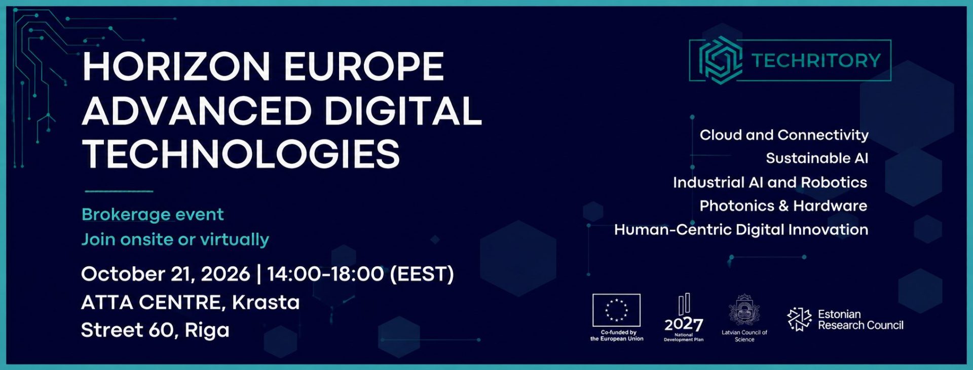 Partnerių paieškos renginys „Horizon Europe Advanced Digital Technologies Brokerage Event“