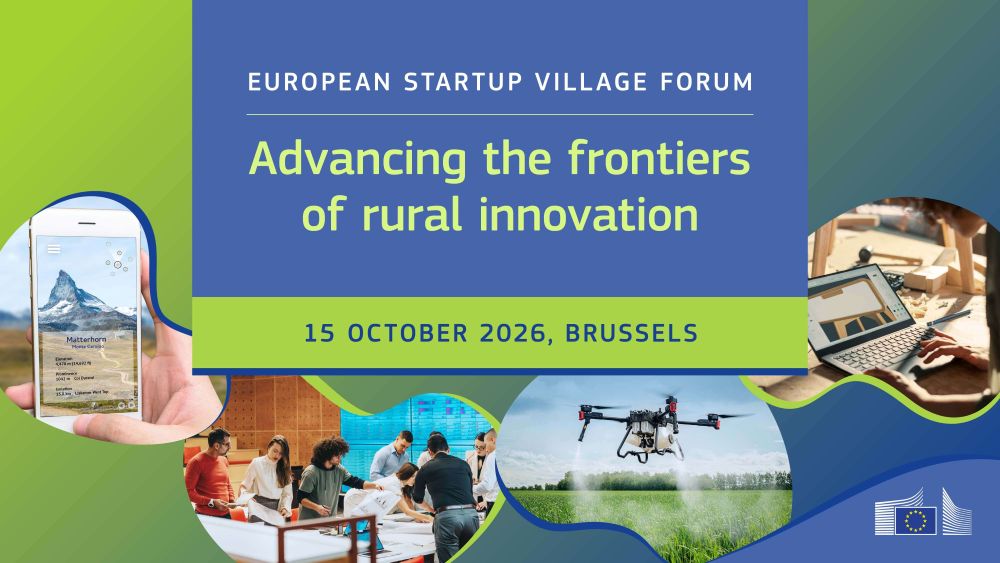 Europos Komisijos Jungtinis tyrimų centras kviečia dalyvauti 2026 m. Europos kaimo vietovių startuolių forume