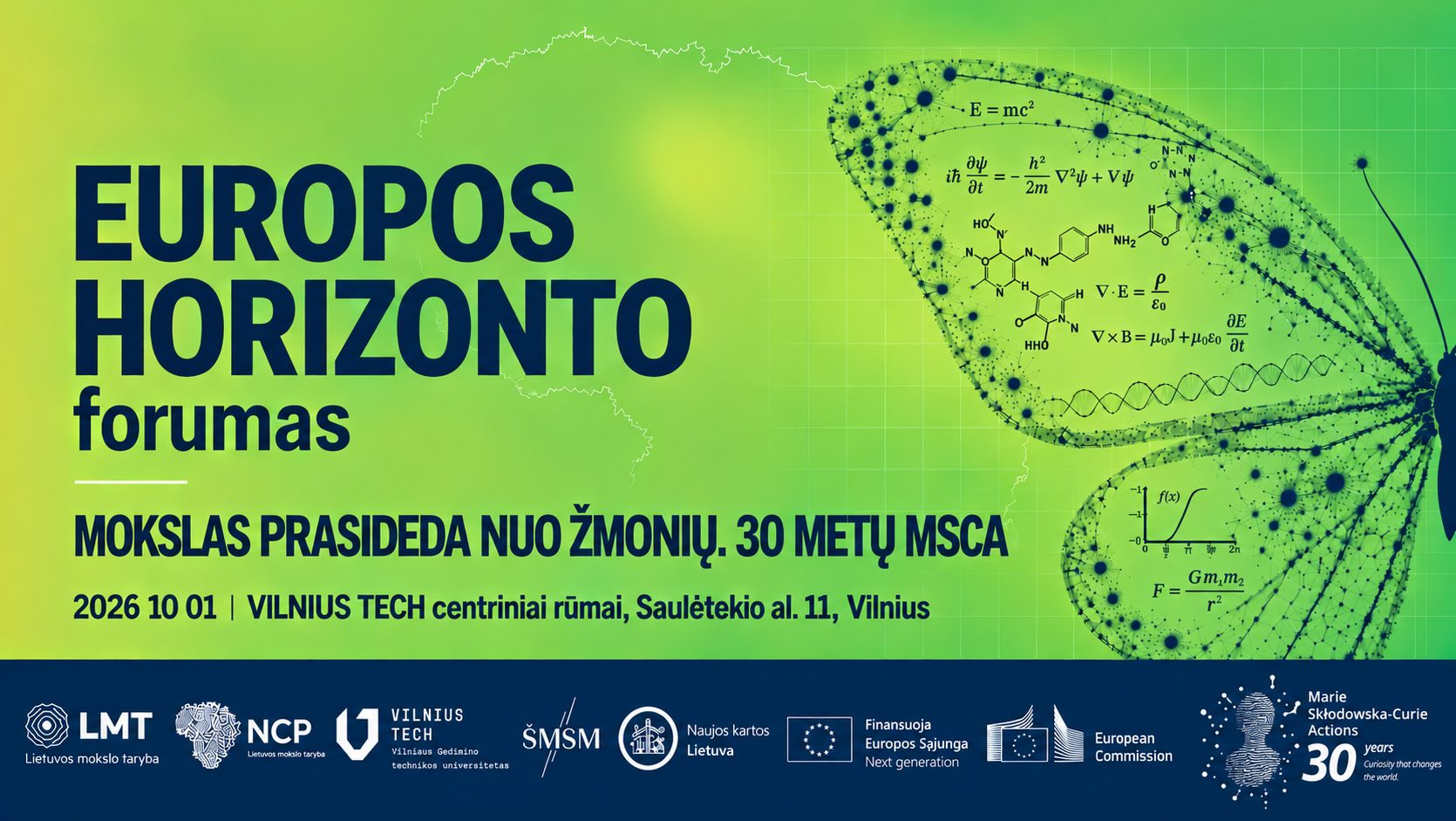 „Europos horizonto“ forumas „Mokslas prasideda nuo žmonių. 30 metų MSCA“