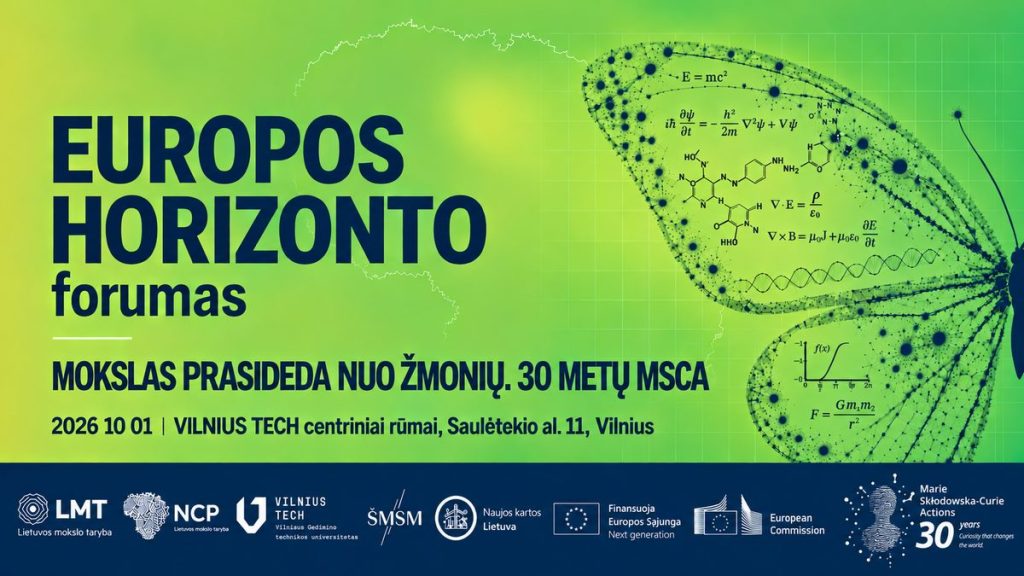 „Europos horizonto“ forumas „Mokslas prasideda nuo žmonių. 30 metų MSCA“