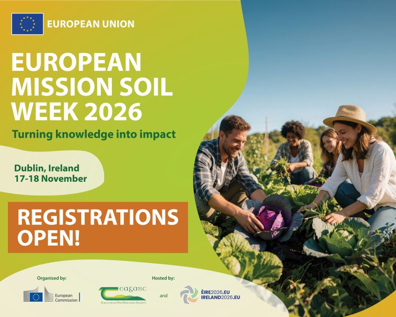 Jau atidaryta registracija į kasmetinį renginį „European Mission Soil Week 2026“
