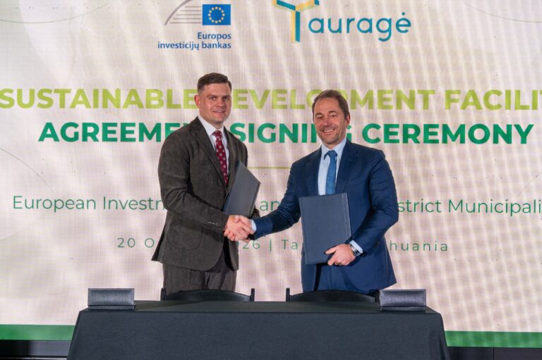 20 mln. eurų EIB finansavimas padės Tauragei siekti klimato neutralumo iki 2030 metų